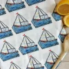 Lucky Lobster Sailing Boats Tea Towel- Tea|Tea Towels