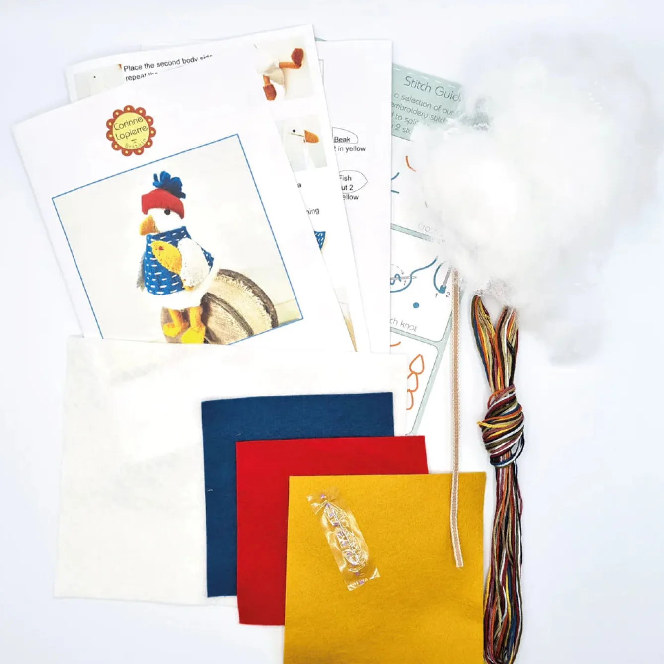 Corinne Lapierre Sam the Seagull Felt Craft Mini Kit- Crafts|Children