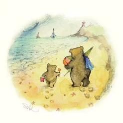Moongazer Cards Sand Castle Greeting Card- Greeting Cards