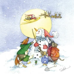 Moongazer Cards Santa Claus Greeting Card- Christmas Cards|Greeting Cards