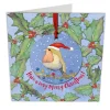 Emma Ball Santa Robin Melamine Bauble Card- Christmas Decorations|Christmas Cards