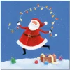 Emma Ball Santa Skipping Pack of 6 Christmas Cards- Christmas Cards|Christmas