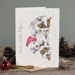 Wrendale Designs 'Santa's Little Helpers' Christmas Greetings Card- Greeting Cards