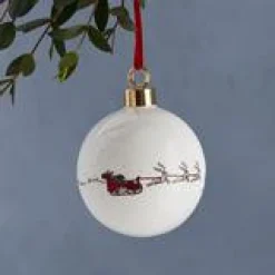 Victoria Eggs Santa's Sleigh Christmas Bauble- Christmas Decorations|Seasonal Decor