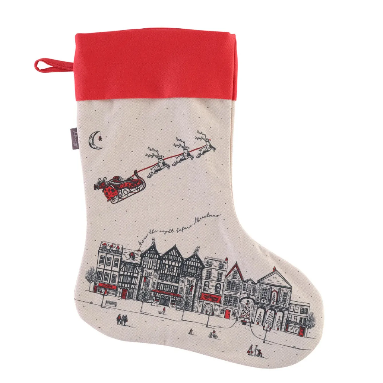 Victoria Eggs Santa's Sleigh Christmas Stocking- Christmas