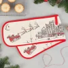 Victoria Eggs Santa's Sleigh Double Oven Glove- Christmas|Oven Gloves/Mitts