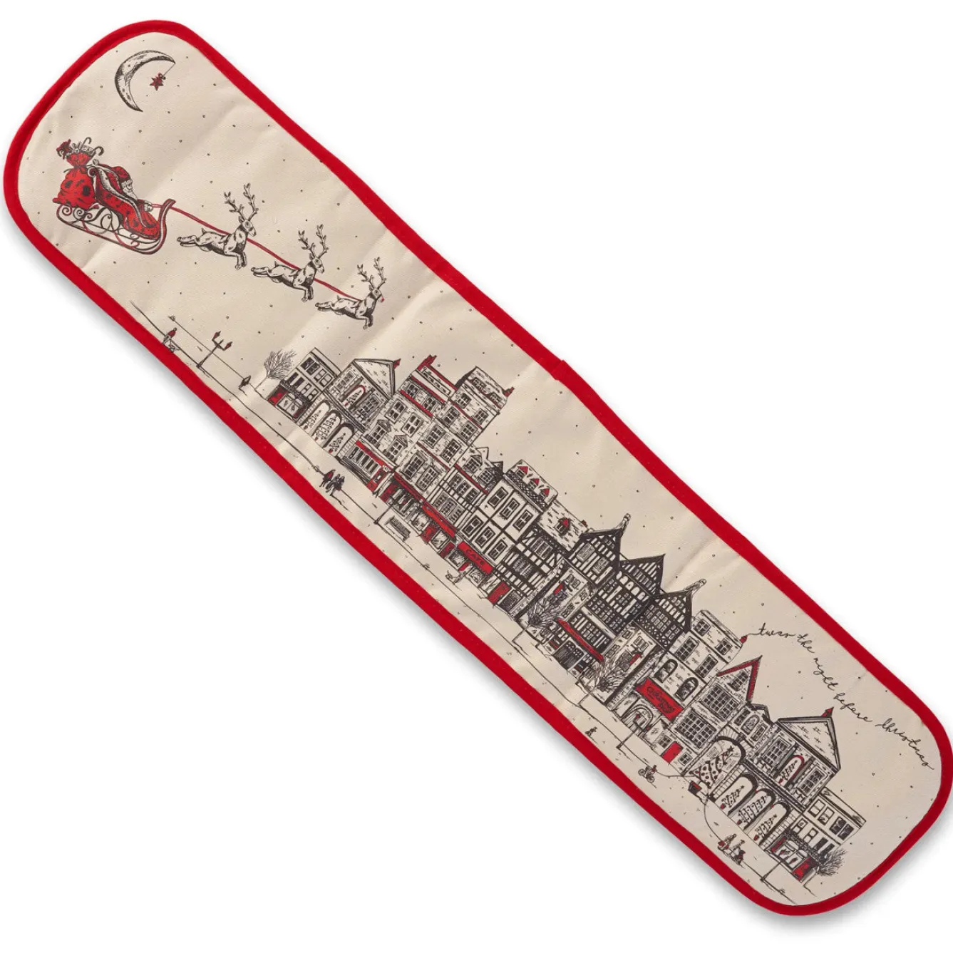 Victoria Eggs Santa's Sleigh Double Oven Glove- Christmas|Oven Gloves/Mitts