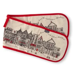 Victoria Eggs Santa's Sleigh Double Oven Glove- Christmas|Oven Gloves/Mitts
