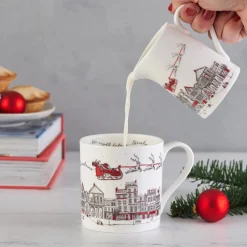 Victoria Eggs Santa's Sleigh Quarter Pint Jug- Christmas|Jugs