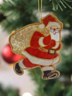Tinker Tailor Santa with Gold Sack Decoration by London- Christmas Decorations|Seasonal Decor