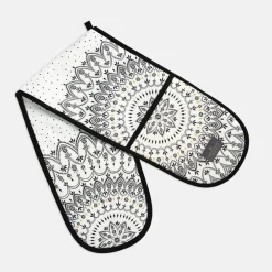 Sara Miller London Sara Miller Artisanne Noir Double Oven Glove- Tea|Tea