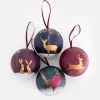 Sara Miller London Sara Miller Christmas Tin Baubles- Christmas Decorations|Christmas