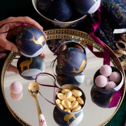 Sara Miller London Sara Miller Christmas Tin Baubles- Christmas Decorations|Christmas