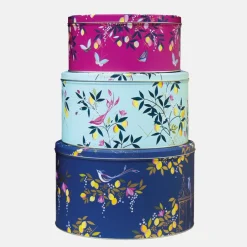 Sara Miller London Sara Miller Orchard Set of 3 Round Cake Tins- Storage Caddies|Storage