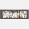 Sara Miller London Sara Miller Palm Garden Set of 3 Round Caddies- Storage Caddies|Storage