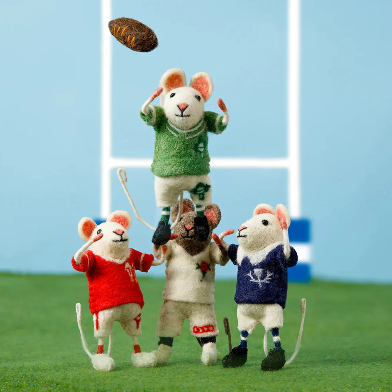 Sew Heart Felt Scotland Rugby Mouse- Children