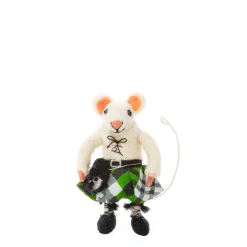 Sew Heart Felt Scottish Felt Mouse in Green Kilt- Children