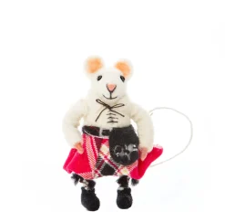 Sew Heart Felt Scottish Felt Mouse in Red Kilt- Children