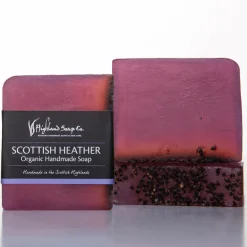 The Highland Soap Company Scottish Heather Organic Glycerine Soap 150g- Soaps & Lotions