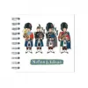 Alison Gardiner Scottish Pipers Wire Bound Mini Notebook- Stationery