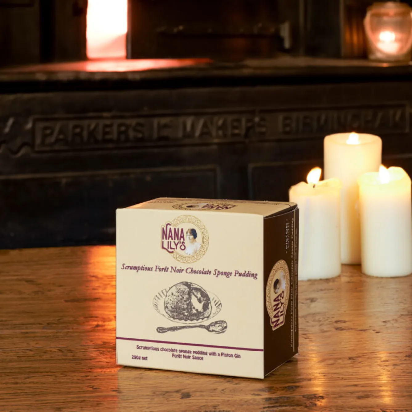 Nana Lily's Scumptious Forêt Noir Chocolate Sponge Pudding 290g- Holiday Treats