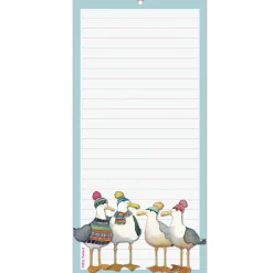 Emma Ball Seagulls In Beanies Lined Magnetic Pad- Stationery