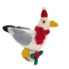 Amica Felt Seagull with Christmas Pudding Felt Decoration- Christmas Decorations|Christmas