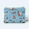 Poppy Treffry Seaside Small Flat Coin Purse- Storage|Bags