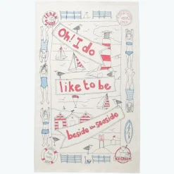 Poppy Treffry Seaside Tea Towel- Tea|Tea Towels