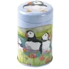 Emma Ball Sea Thrift Puffins Set of 3 Mini Stacker Tins- Storage
