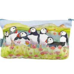 Emma Ball Sea Thrift Puffins Zipped Pouch- Crafts|Bags