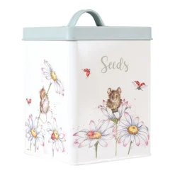 Wrendale Designs Seed Tin by Hannah Dale- Storage Caddies|Storage