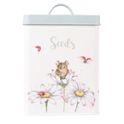Wrendale Designs Seed Tin by Hannah Dale- Storage Caddies|Storage