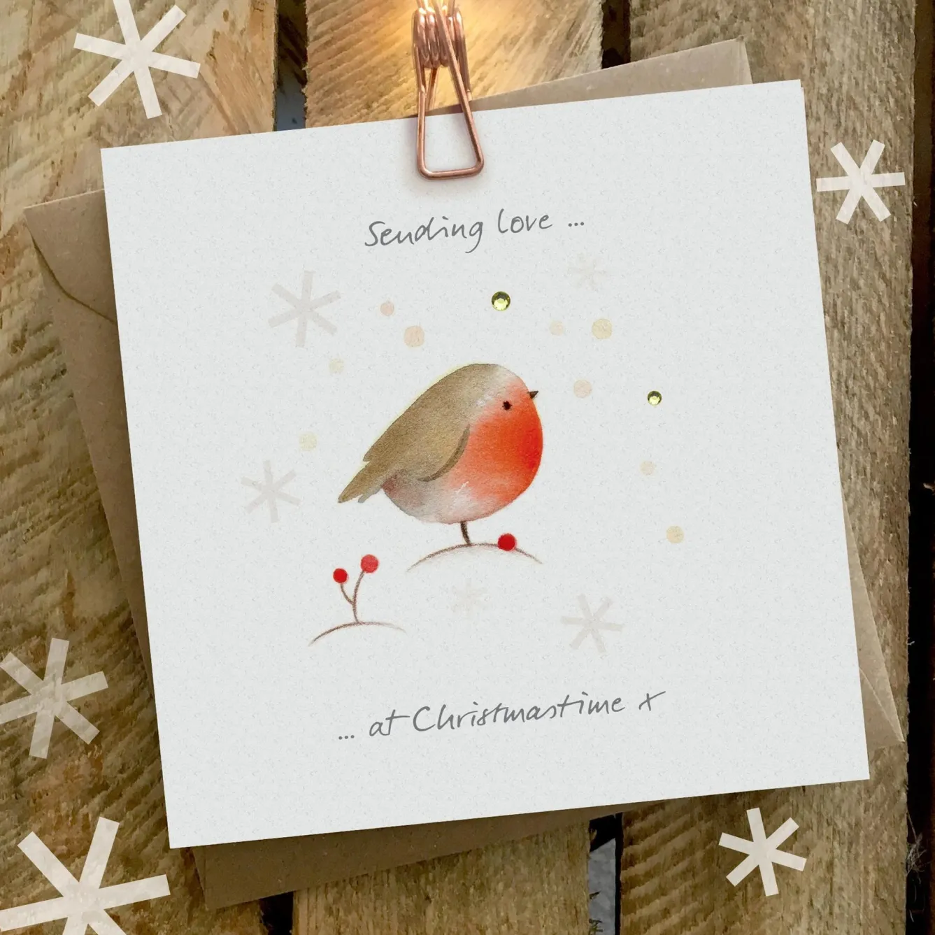 Ginger Betty Sending Love at Christmastime Card- Christmas Cards|Greeting Cards