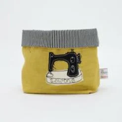 Poppy Treffry Sewing Machine Embroidered Mini Storage Pot- Storage