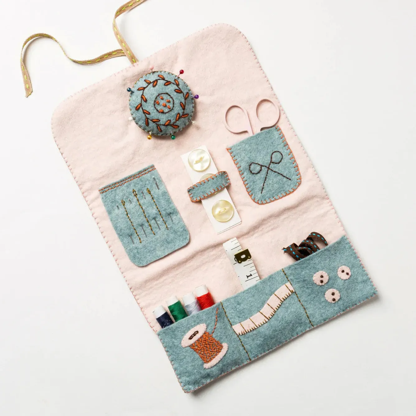Corinne Lapierre Sewing Roll Wool Mix Felt Craft Kit- Crafts|Children