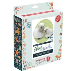 The Crafty Kit Co. Sheep Family Needle Felting Kit- Easter|Crafts