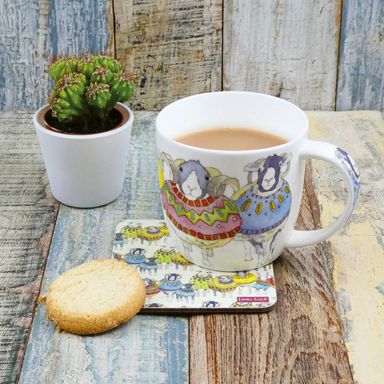 Emma Ball Sheep in Sweaters Bone China Mug (Boxed)- Animals|Animals