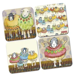 Emma Ball Sheep in Sweaters Coasters - Set of 4- Coasters