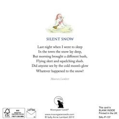 Moongazer Cards Silent Snow Greeting Card- Christmas Cards|Greeting Cards