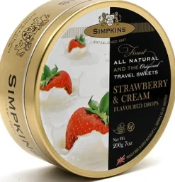 Tea & Biscuits Simpkin's Strawberry & Cream Drops- Sweets/Candy