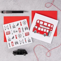 Victoria Eggs Simply London Pack of 8 Notecards- Stationery|Children