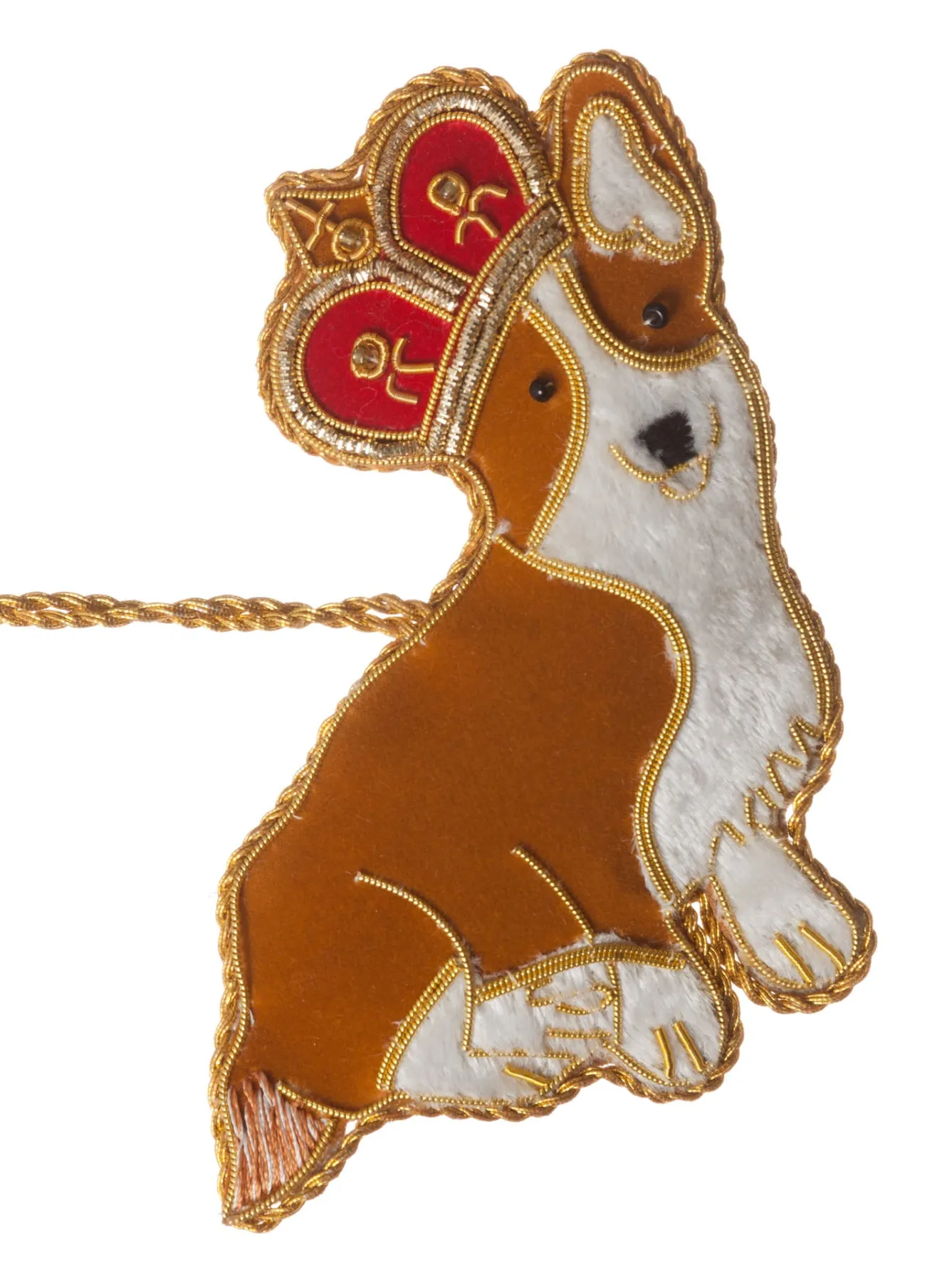 St. Nicolas Sitting Corgi Decoration- Royal|Christmas Decorations