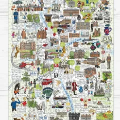 GB Jigsaws Ltd Six Towns of the Potteries 1000 Piece Jigsaw Puzzle- Puzzles