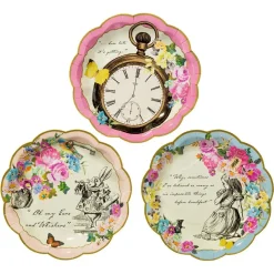 Talking Tables Small Alice in Wonderland Plates - 12 pack- Picnic|Plates