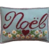 Jan Constantine Small Alpine Noel Pillow - Duck Egg Blue- Seasonal Decor|Pillows & Throws