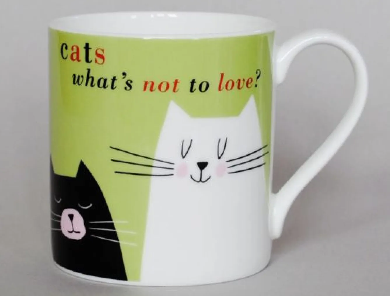 Repeat Repeat Smile Cat Cat Green Mug- Animals|Animals
