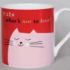 Repeat Repeat Smile Cat Face Red Mug- Animals|Animals