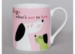 Repeat Repeat Smile Hounds Pink Mug- Animals|Animals
