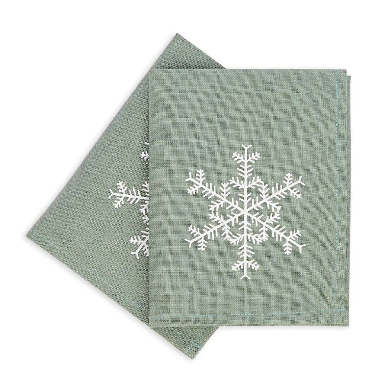 Ulster Weavers Snowflake Aquarius Linen Napkin 2 pack- Napkins|Napkins